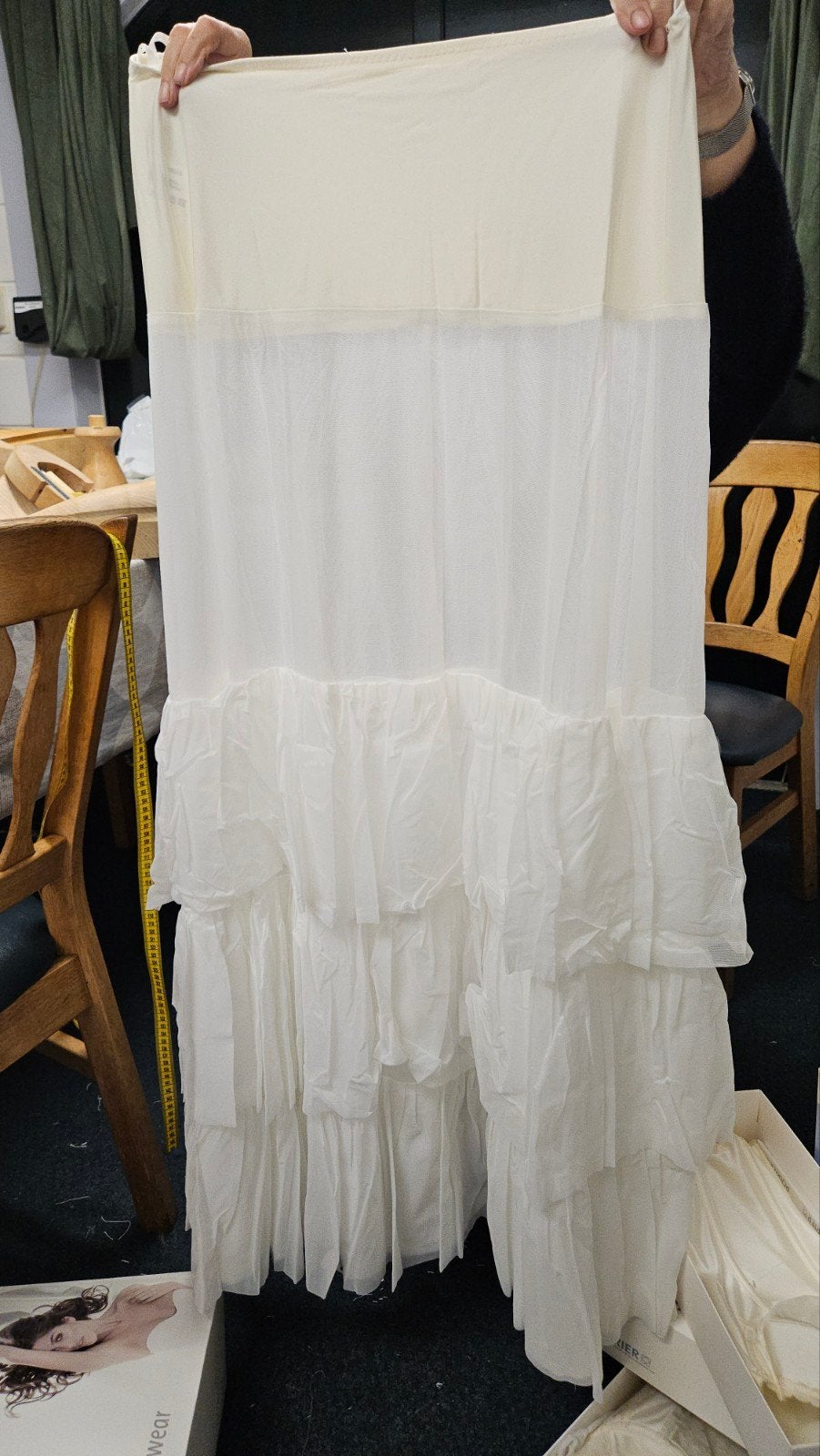 Hoepelrok met 3 barlijnen - Création Jolie, Wit, Nieuw, Ophalen of Verzenden, Accessoires