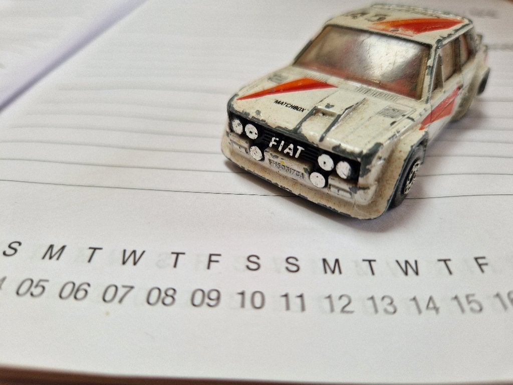 FIAT 131 racing mirafiori abarth van matchbox, Ophalen of Verzenden, Gebruikt, Auto, Matchbox