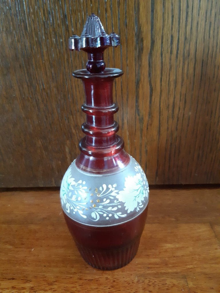 Boheems karaf 23cm hoog, Ophalen of Verzenden, Huis en Inrichting