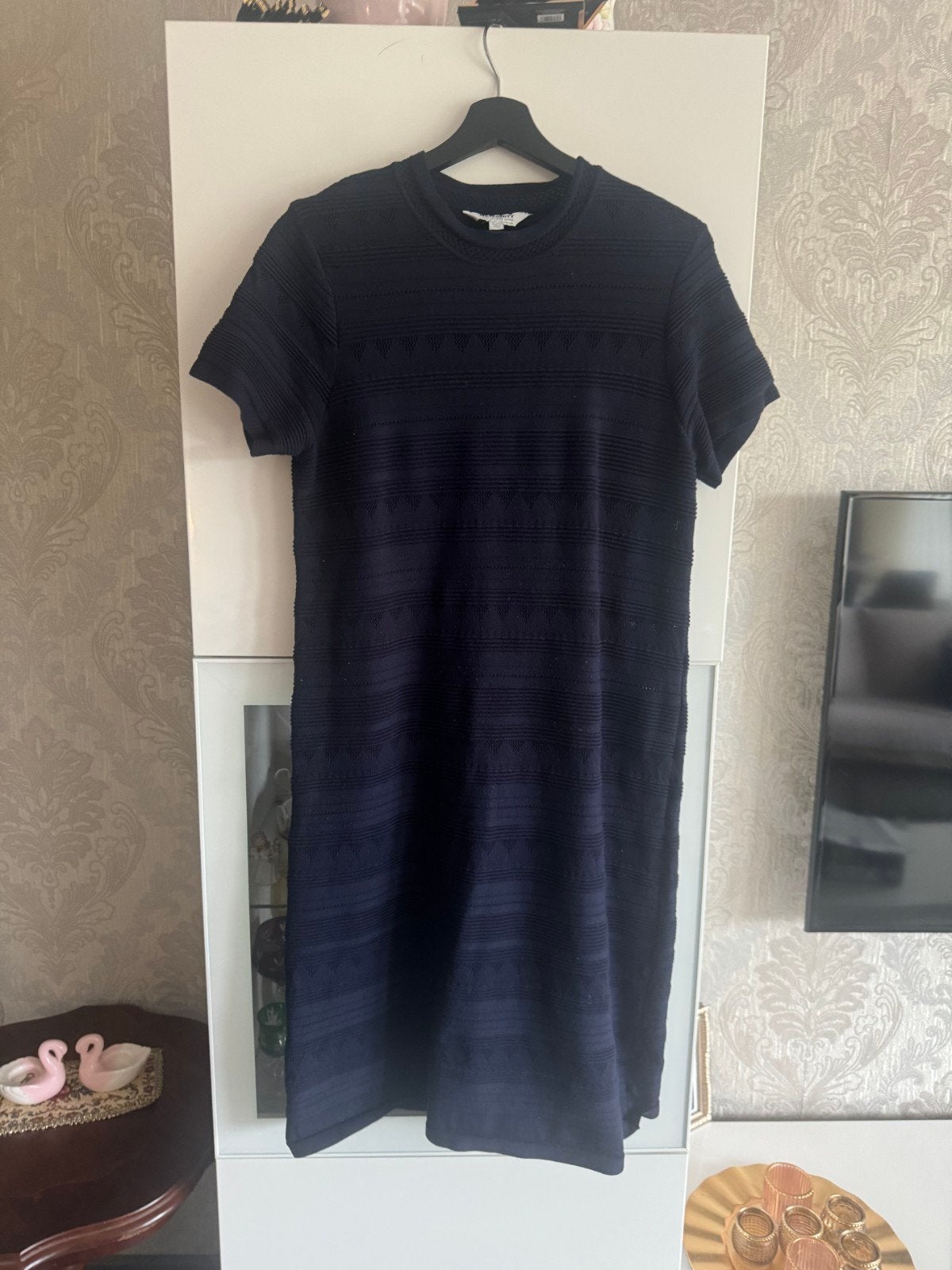 Mooie donkerblauwe positiejurk van Dorothy Perkins, Maat 38/40 (M), Blauw, Jurk, Ophalen of Verzenden