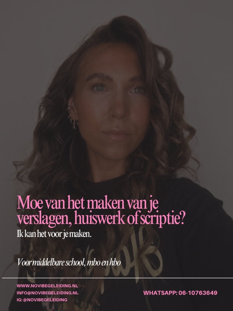 Laten maken van scripties en verslagen, Verzenden, Beta, Nieuw, HBO