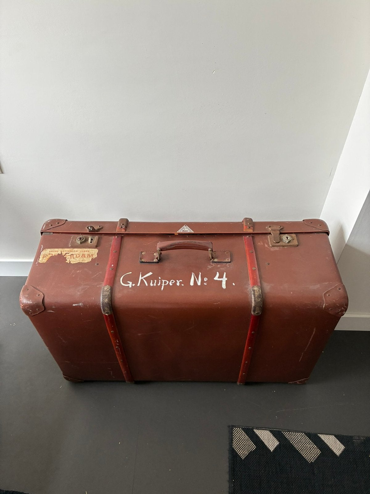 Antieke hutkoffer, Antiek en Kunst, Ophalen