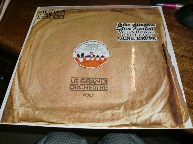 Duke Ellington/Gene Krupa/Count Basie V-disc LP Italy  1981, LP, Ophalen of Verzenden, Zo goed als nieuw, 12 inch