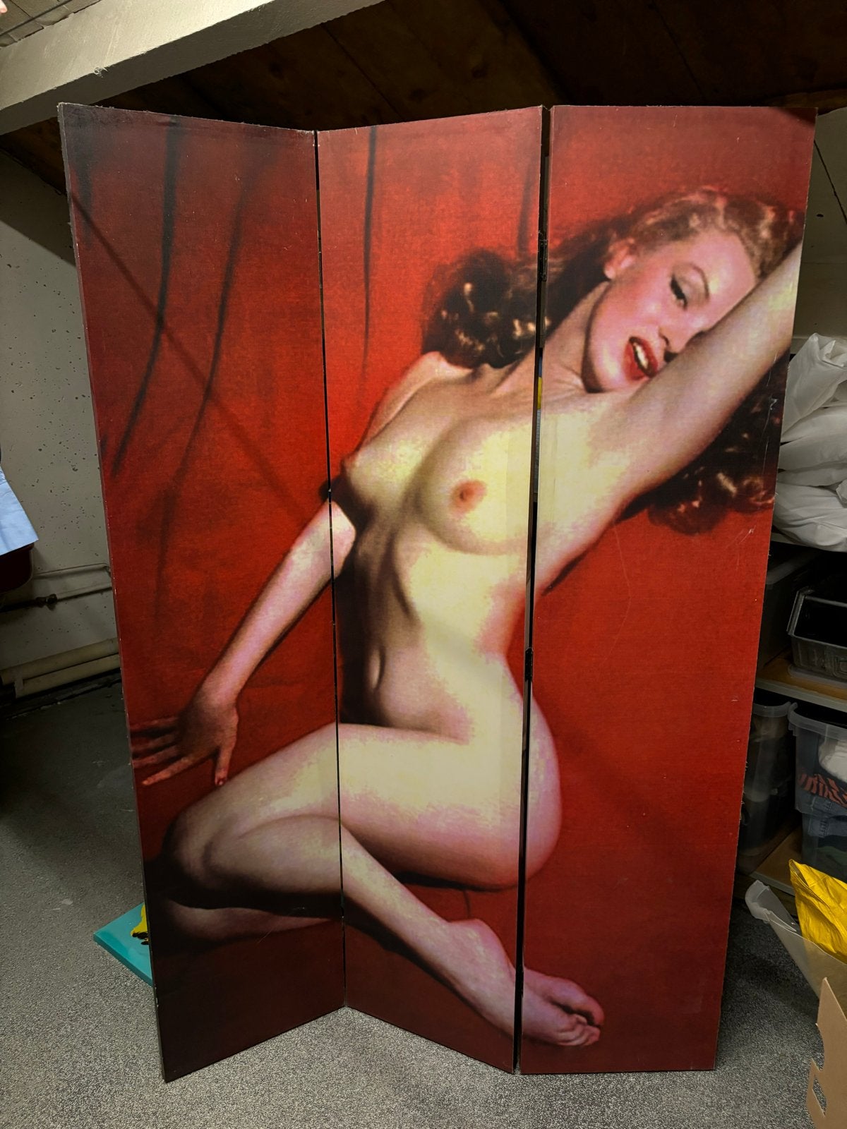 Marilyn Monroe kamerscherm - 3-delig, Ophalen, Gebruikt, Vintage