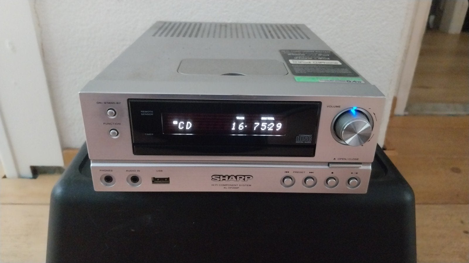 Sharp XL-HF200PH stereo set Tuner CD/USB, Losse componenten, Ophalen of Verzenden, Zo goed als nieuw, Sharp