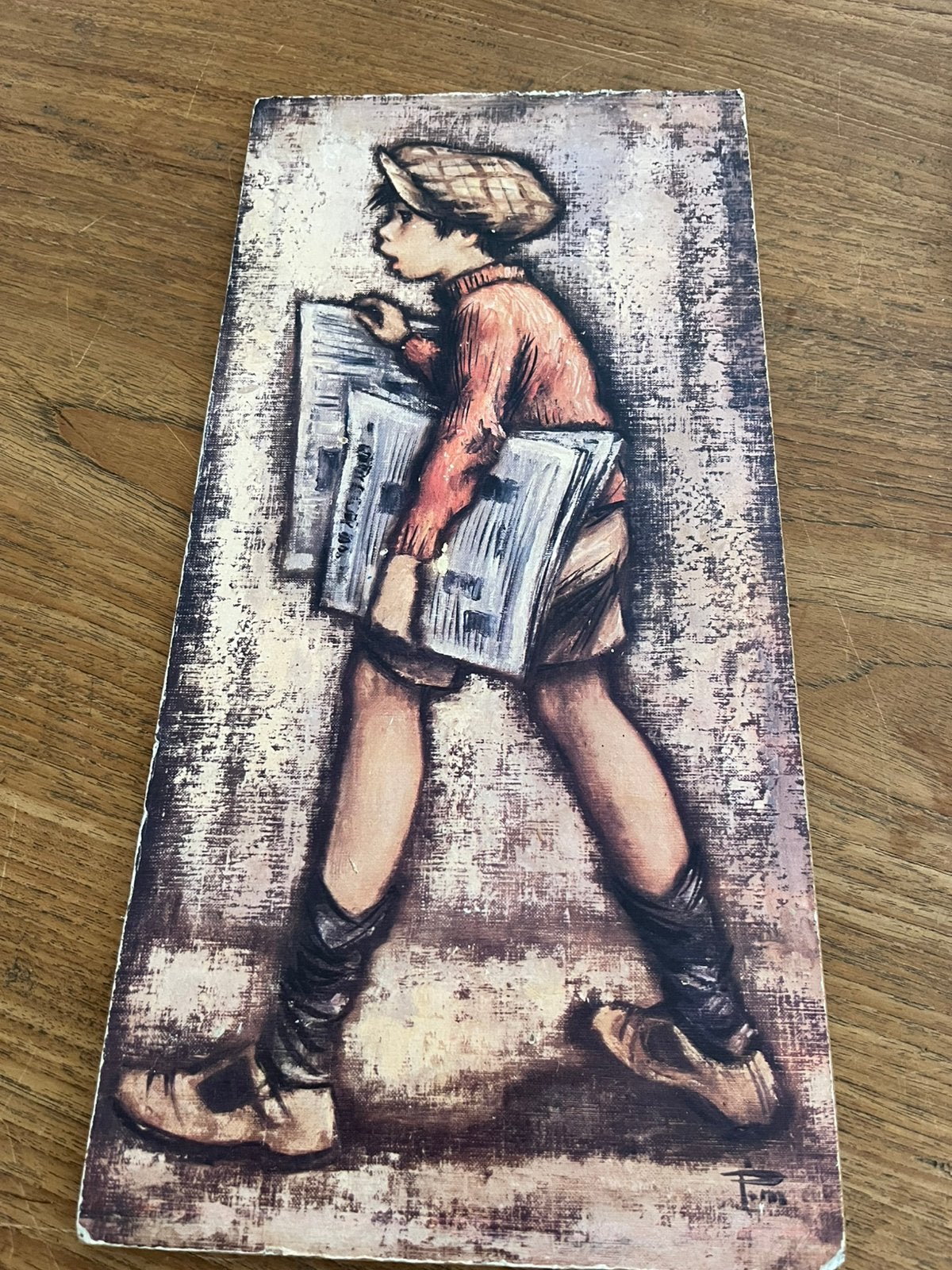Vintage ‘de krantenjongen’, Ophalen of Verzenden