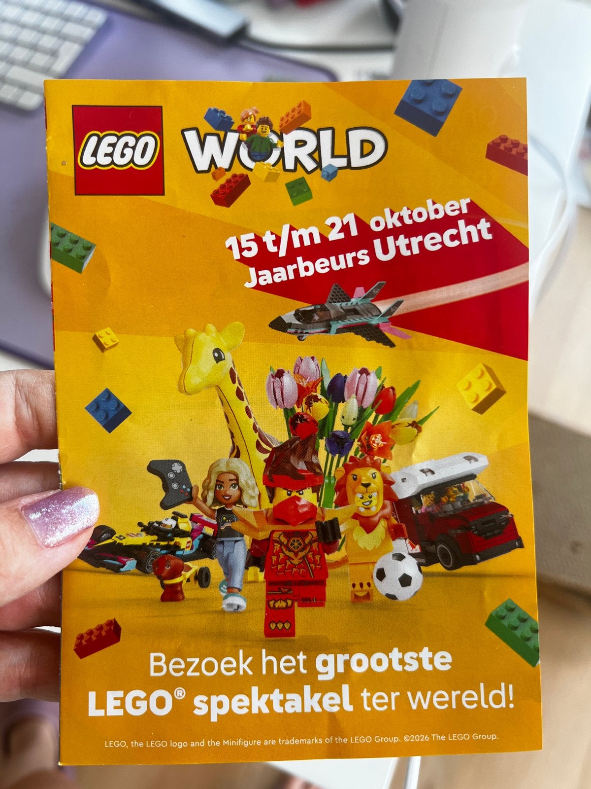 Lego World Jaarbeurs Utrecht folder 2026, Ophalen of Verzenden, Zo goed als nieuw, Overige typen, Lego