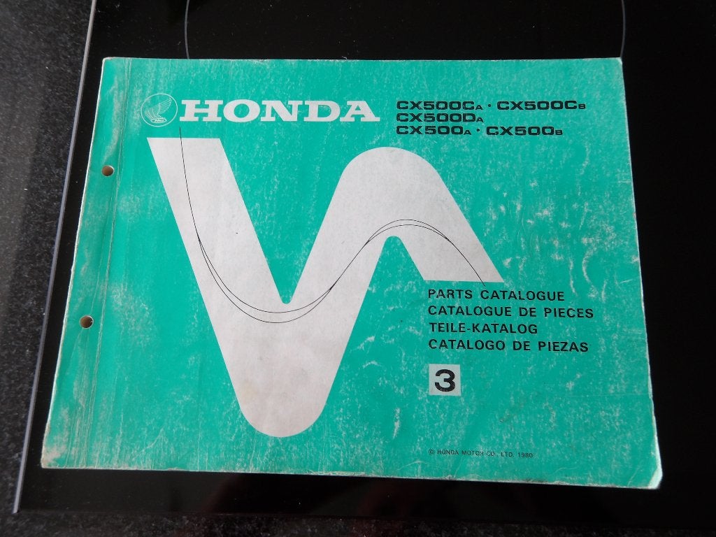 Honda CX500 Onderdelencatalogus - Origineel 1980, Verzenden, Honda