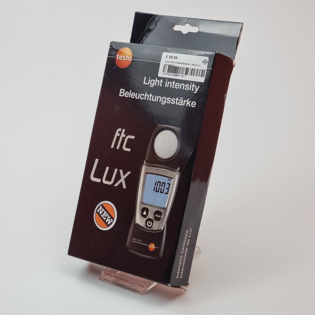 Testo 540 Lichtsterktemeter | Nieuw in verpakking, Doe-het-zelf en Verbouw, Testo, Gebruikt, Support@testo.com, Testo AG, Testo-Str. 1, 
79853 Lenzkirch
Germany