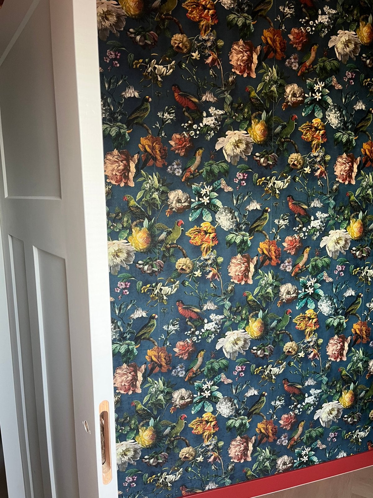 Eijffinger museum behang blauw, Ophalen of Verzenden, Blauw