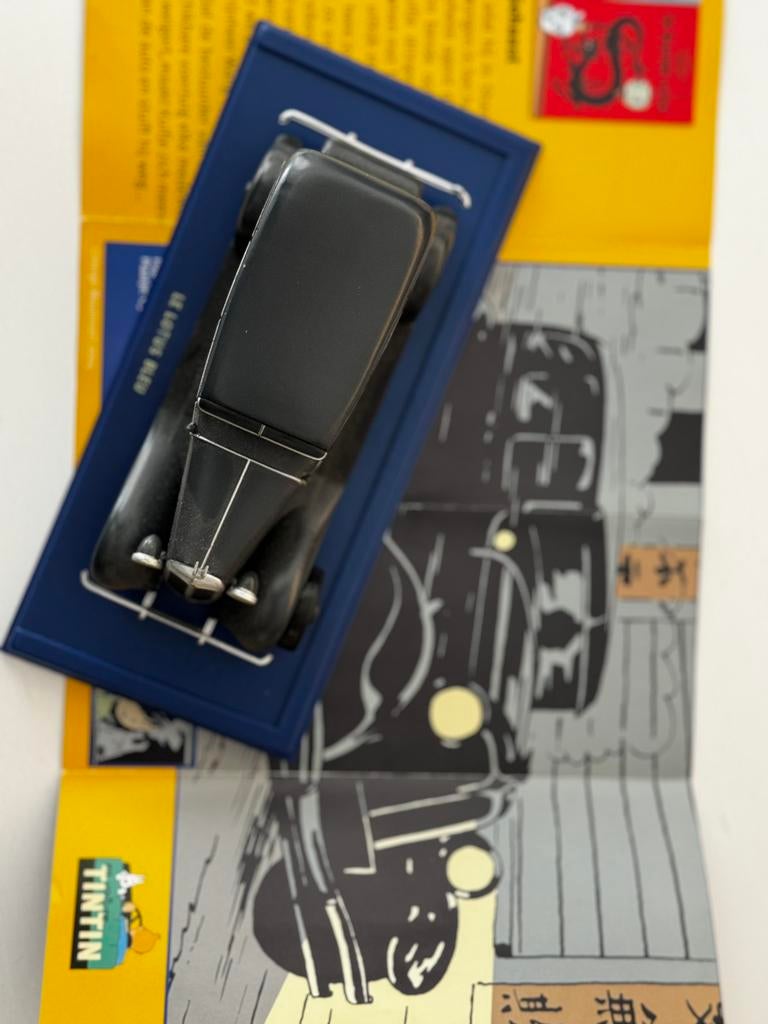 Kuifje auto 1:43 de limousine n nankin uit bakuwe lotus, Ophalen of Verzenden, Kuifje, Zo goed als nieuw, Beeldje of Figuurtje