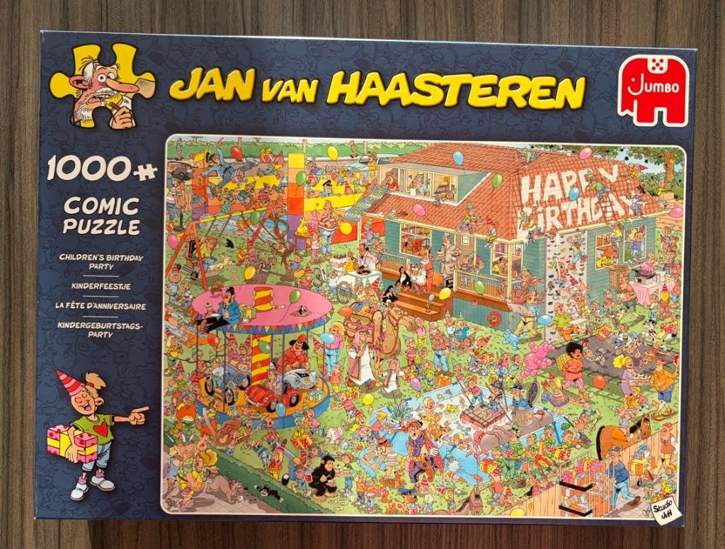 Jan van Haasteren - Kinderfeestje - 1000 stukjes, Ophalen of Verzenden, 500 t/m 1500 stukjes, Zo goed als nieuw