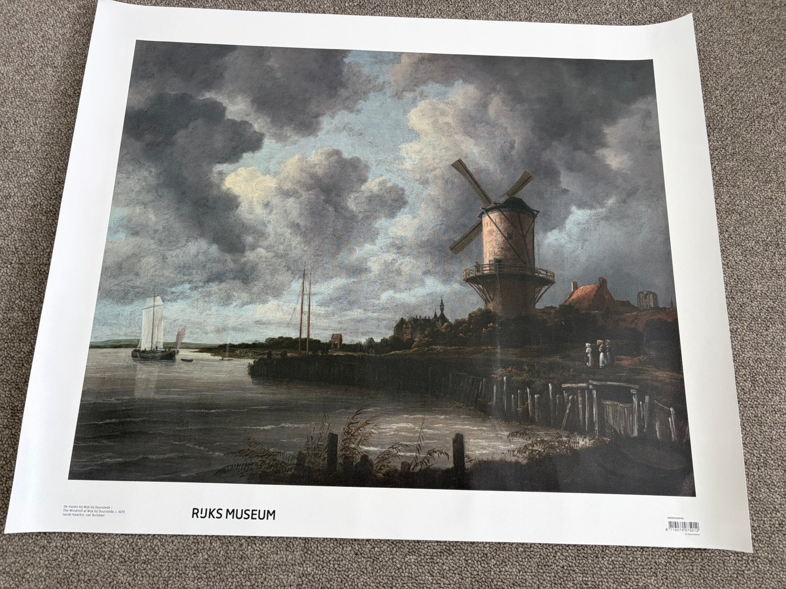 De molen bij Wijk bij Duurstede - Jacob I van Ruisdael, Ophalen of Verzenden, Klassiek, Landschap, Overige ondergronden