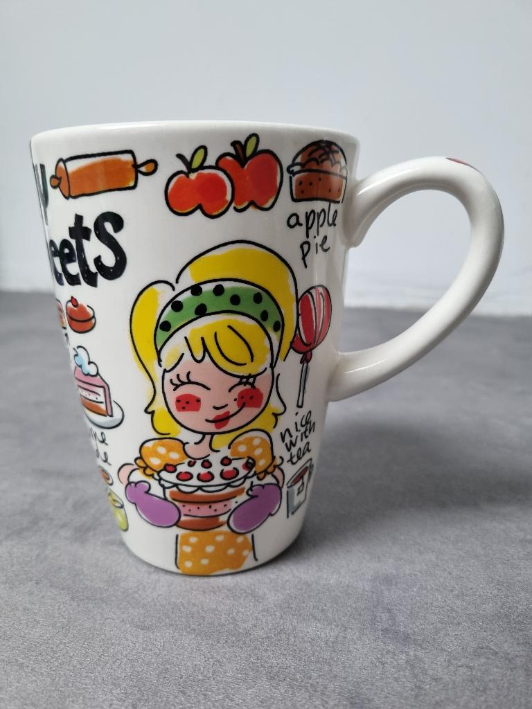 Blond Amsterdam XL beker met tekst "I Love My Sweets", Blond Amsterdam, Nieuw, Ophalen of Verzenden, Kop(pen) en/of Schotel(s)