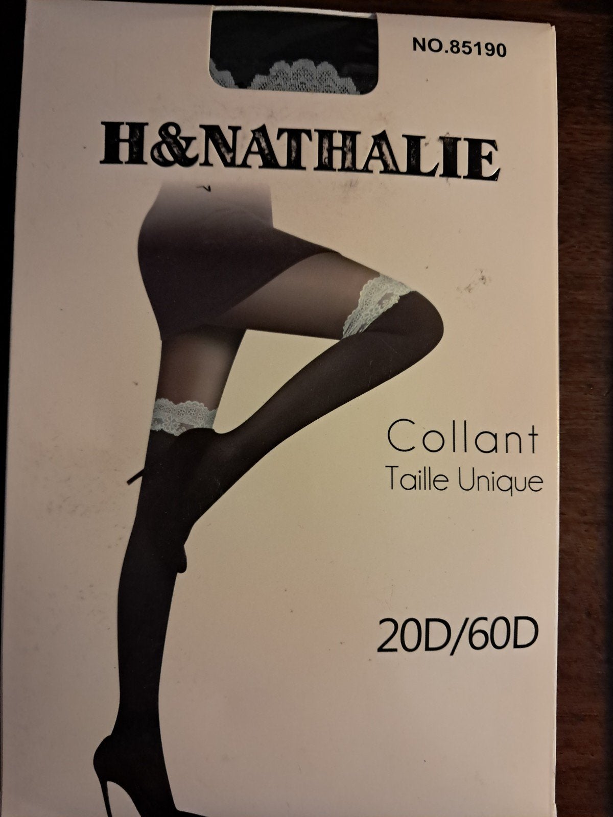 H&Nathalie Collant Panty met kant - Zwart, Ophalen of Verzenden, Nieuw, Zwart, Panty