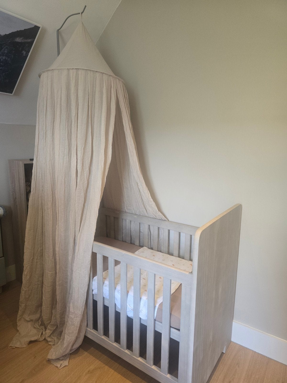 Jollein Klamboe inclusief standaard voor babybedje, Kinderen en Baby's, Kinderkamer | Inrichting en Decoratie, Ophalen, Zo goed als nieuw