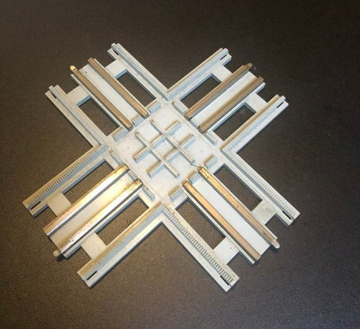 Lego 12 volt kruising voor treinbaan 12v trein jaren 80, Ophalen of Verzenden, Gebruikt
