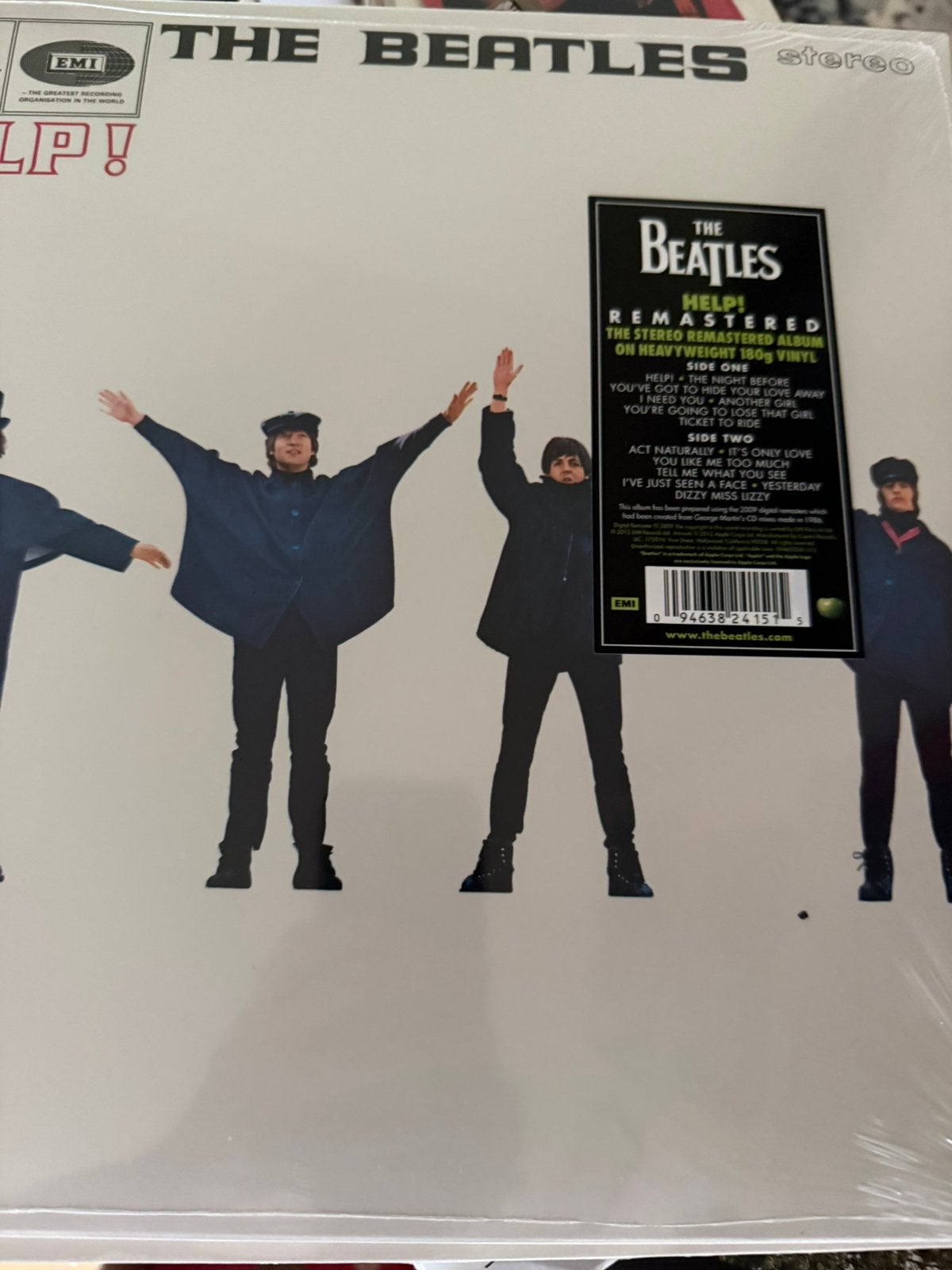 Lp the beatles help geseald remastered, Ophalen of Verzenden, Zo goed als nieuw, 12 inch, Poprock