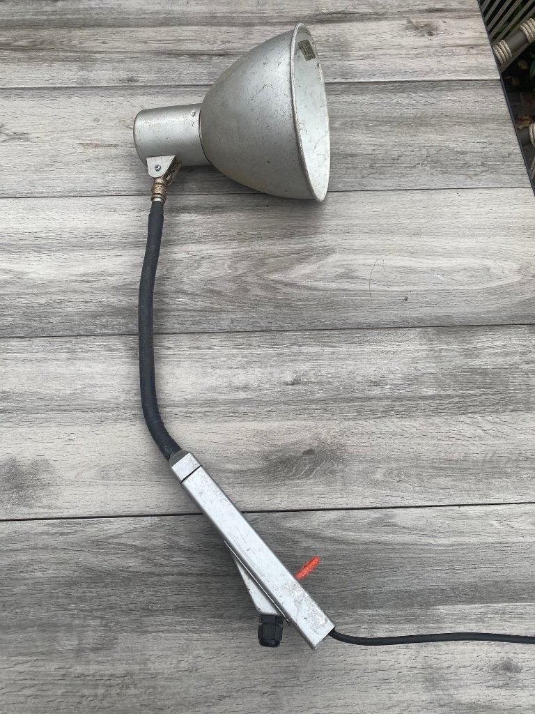 oude lamp met flexibele slang, Antiek en Kunst, Antiek | Lampen, Ophalen