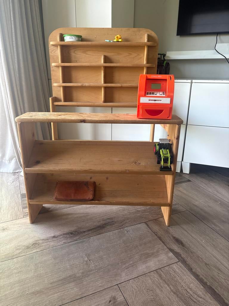 Houten Speelwinkeltje / Marktkraam, Kinderen en Baby's, Speelgoed | Houten speelgoed, Ophalen, Gebruikt