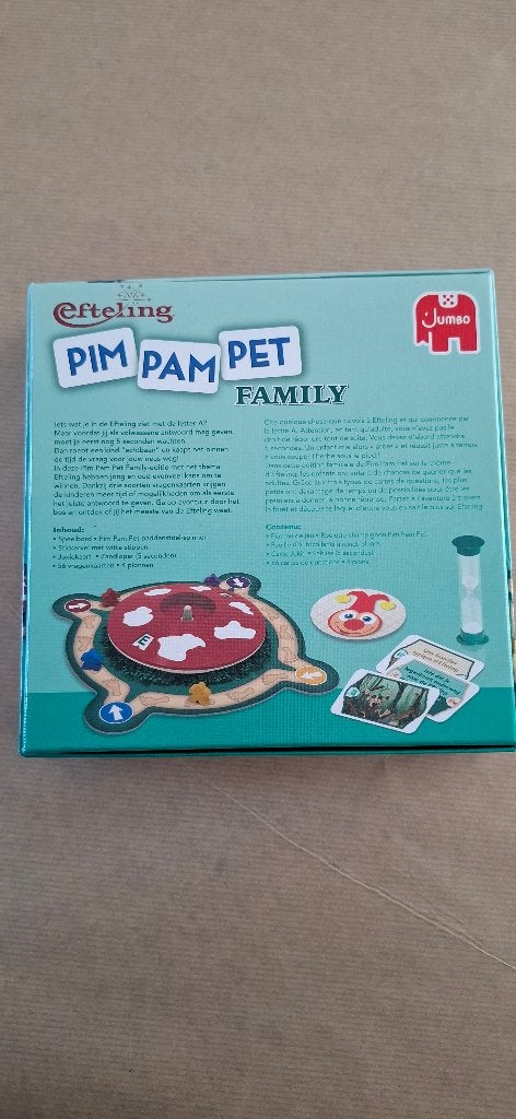 Efteling Pim Pam Pet Family bordspel Jumbo compleet, Efteling, Overige typen, Onbekend, Ophalen of Verzenden