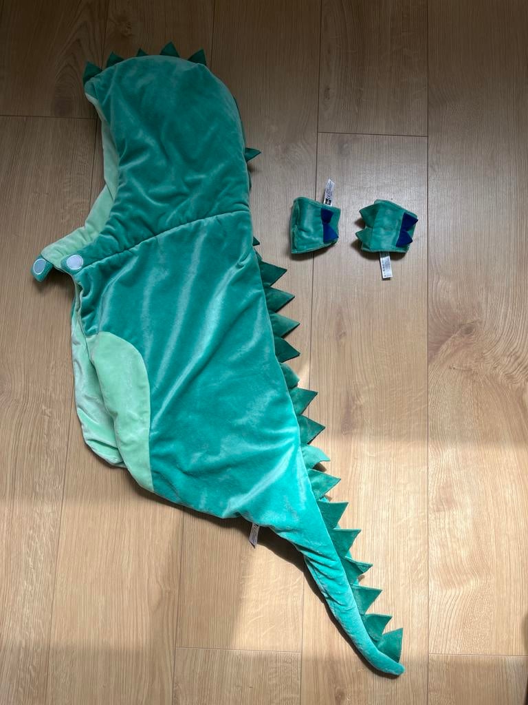 Hema Dino Cape/Verkleedkostuum - Perfect voor Carnaval!, Ophalen of Verzenden, Zo goed als nieuw, 110 t/m 116, Jongen of Meisje