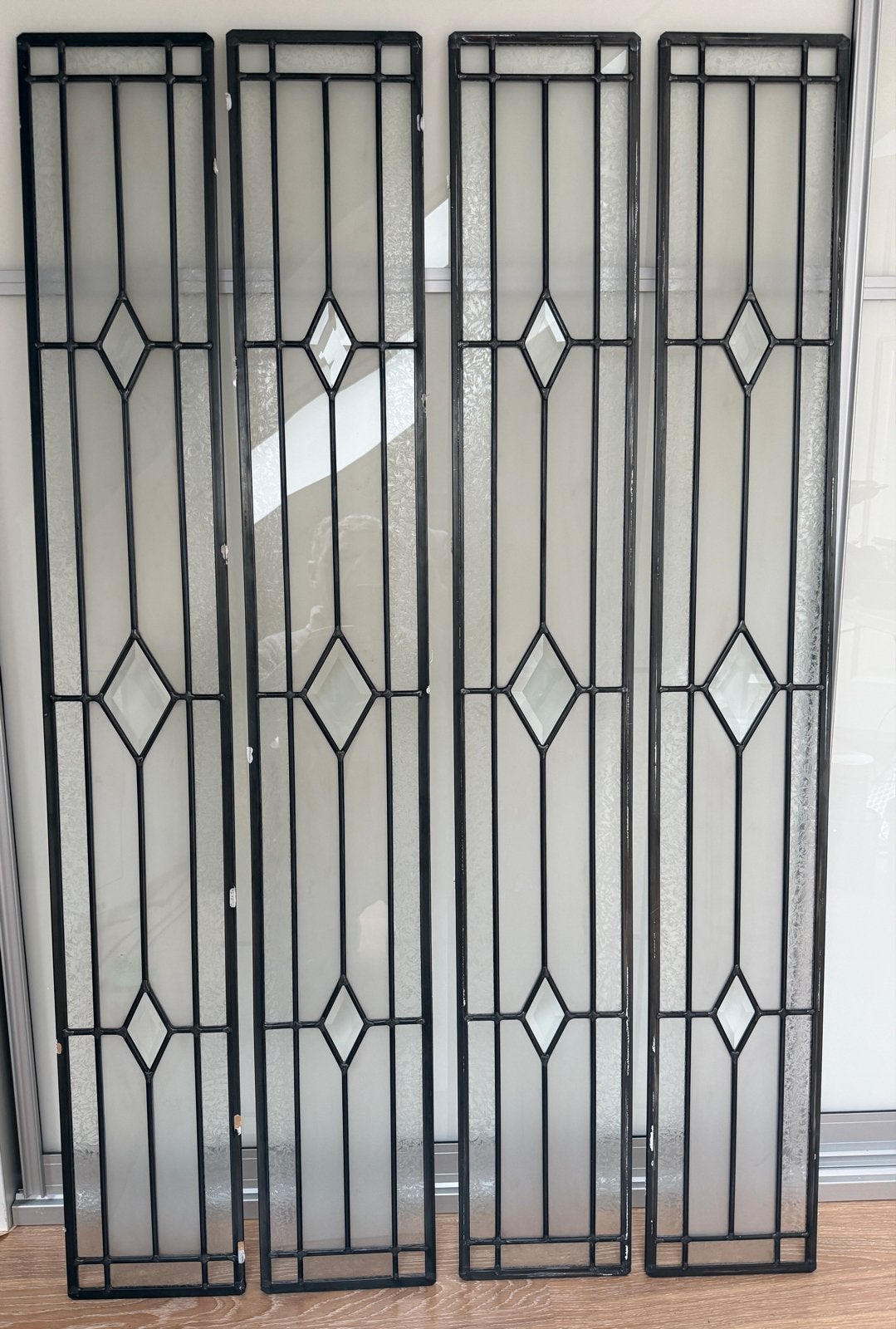 4x Skantrae Glas-in-lood 15 ruiten voor deuren, Ophalen, Minder dan 80 cm, Glas in lood, 120 tot 160 cm