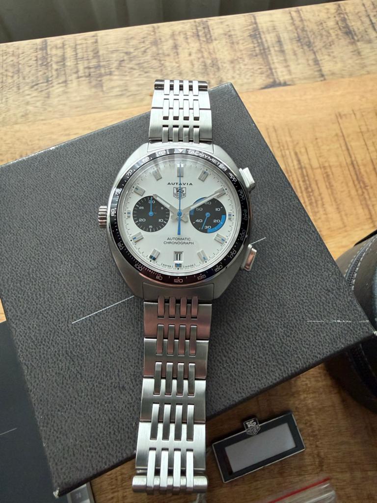 TAG Heuer Autavia CY2110 ‘Jo Siffert’ Chronograaf Full Set, Sieraden, Tassen en Uiterlijk, Horloges | Heren, Staal, Polshorloge