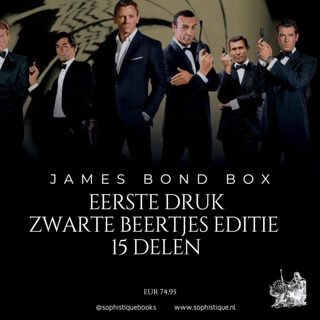 James Bond Box (15 delen) Eerste druk Zwarte Beertjes editie, Ophalen of Verzenden, Zo goed als nieuw