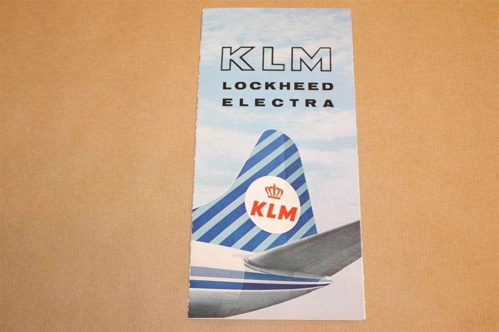 Zeldzame brochure - KLM Lockheed Electra - 1960 !!, Ophalen of Verzenden, Zo goed als nieuw, Schaalmodel