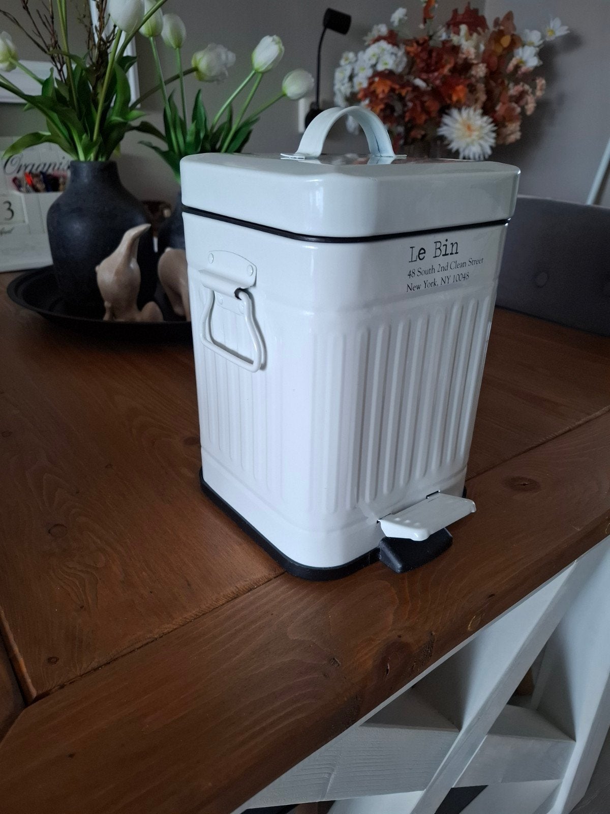 Riviera Maison pedaalemmer z.g.a.n., Huis en Inrichting, Woonaccessoires | Prullenbakken, Ophalen, Met pedaal, Zo goed als nieuw