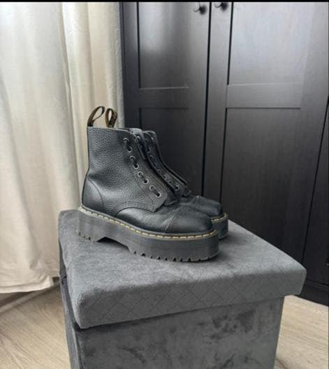 Dr. Martens Sinclair laarzen - Maat 37 - Zo goed als nieuw, Ophalen of Verzenden, Zo goed als nieuw, Zwart, Lage of Enkellaarzen