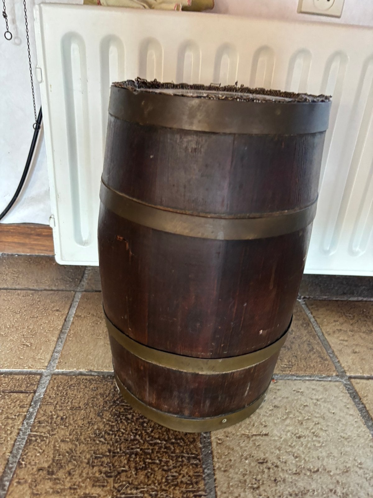 Origineel Amerikaans houten tonnetje – Norton Company (USA), Ophalen