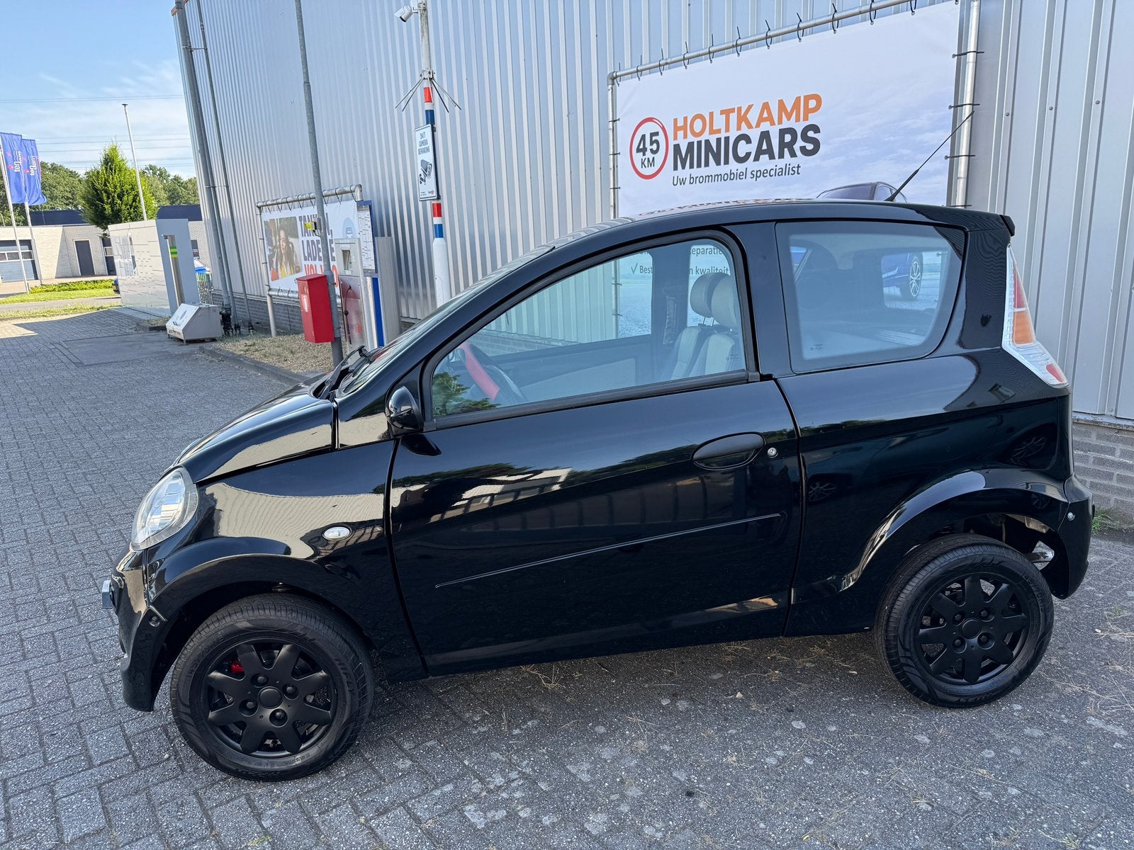 Microcar M.Go Brommobiel 45KM / ZWART / YANMAR / 2009, Ophalen, Holtkampminicars@gmail.com, Holtkamp Minicars, 16 km/u of meer