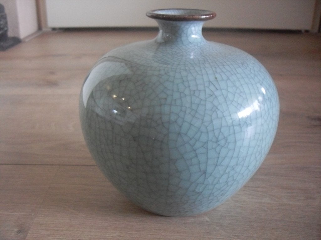 chinese celadon vaas gemerkt, Antiek en Kunst, Ophalen of Verzenden