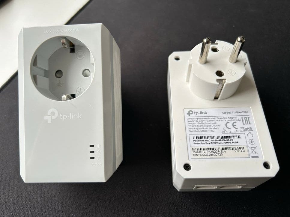 TP-Link AV600 Powerline Adapter TL-PA4020P, Ophalen of Verzenden, Zo goed als nieuw, TP-link