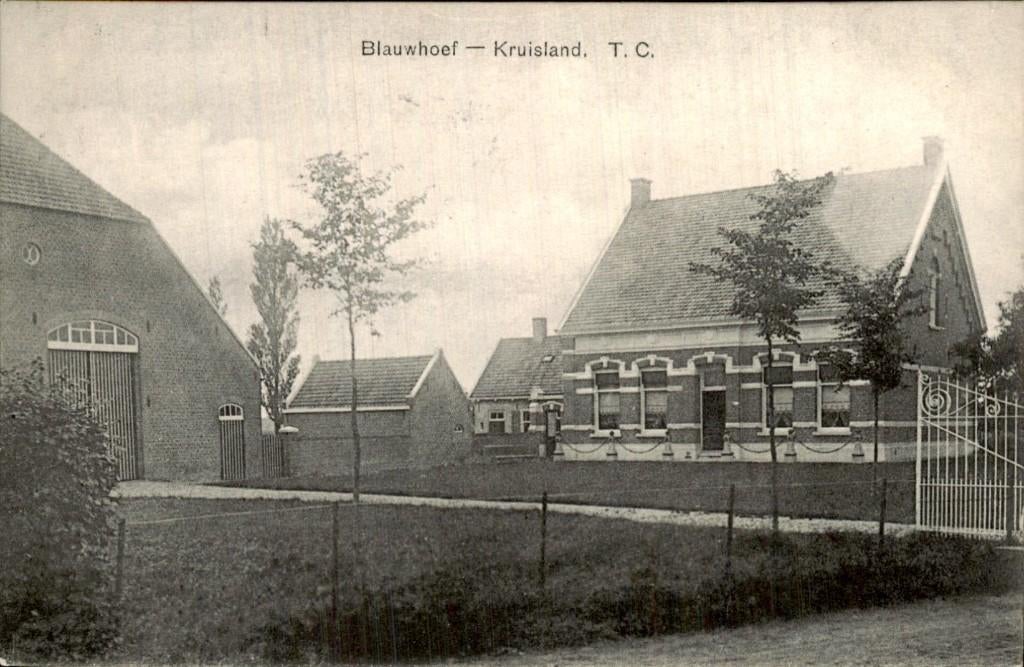 Kruisland - Boerderij - Blauwhoef, Ophalen of Verzenden, Voor 1920, Gelopen, Noord-Brabant