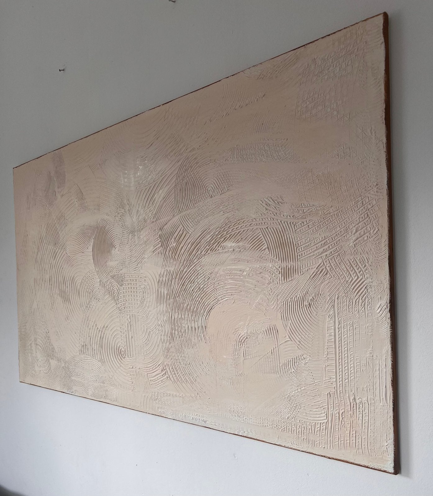 Japandi structuur schilderij 70x120, Antiek en Kunst, Ophalen of Verzenden