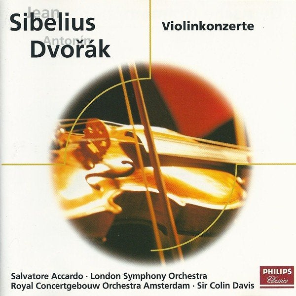 SIBELIUS / DVORAK Violinkonzerte CD ACCARDO LSO PHILIPS ELO, Cd's en Dvd's, Cd's | Klassiek, Zo goed als nieuw, Orkest of Ballet
