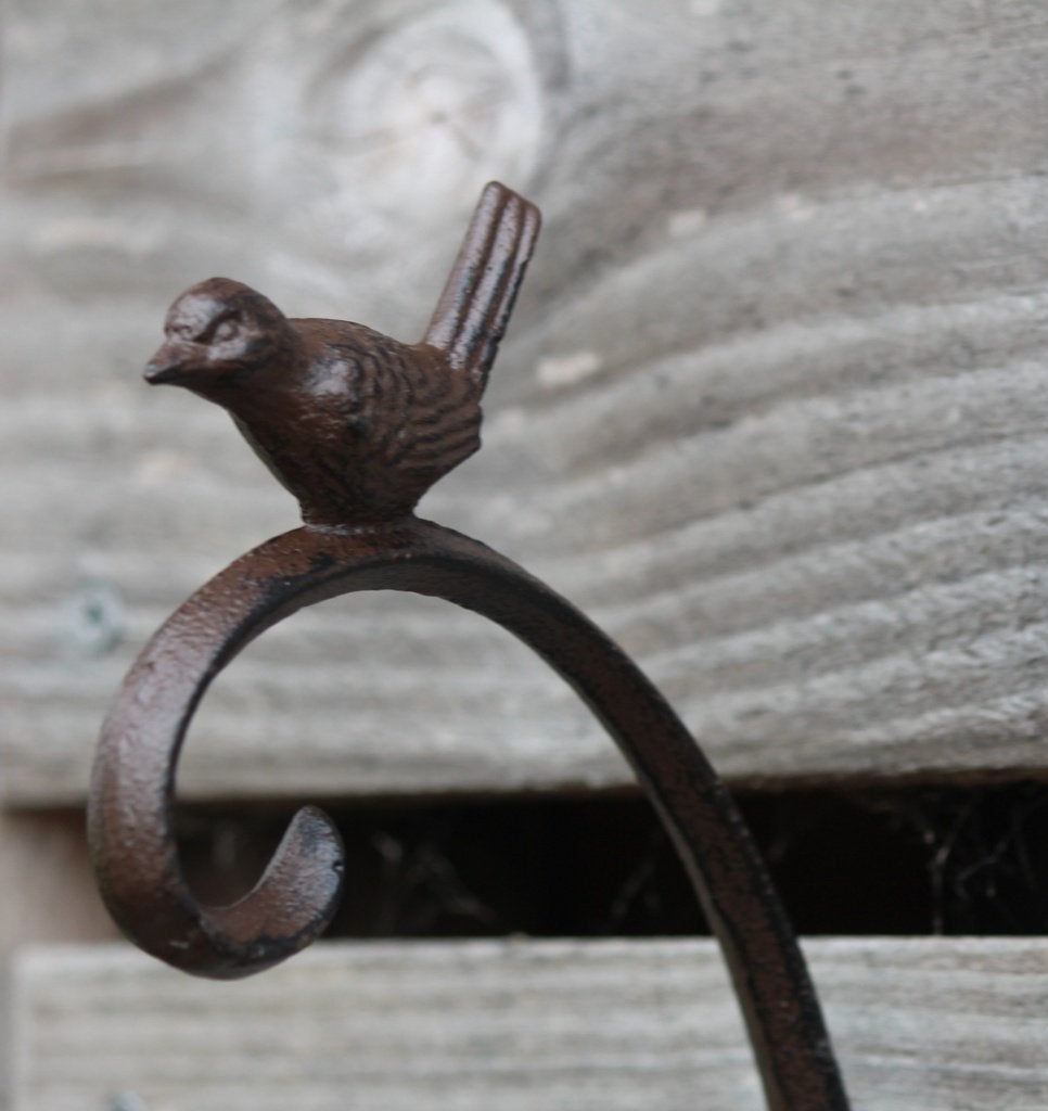 gietijzeren wandhaak vogel donkerbruin WG163, Robanjer Tuindecoratie, Nieuw, Ophalen of Verzenden, Info@robanjer.nl