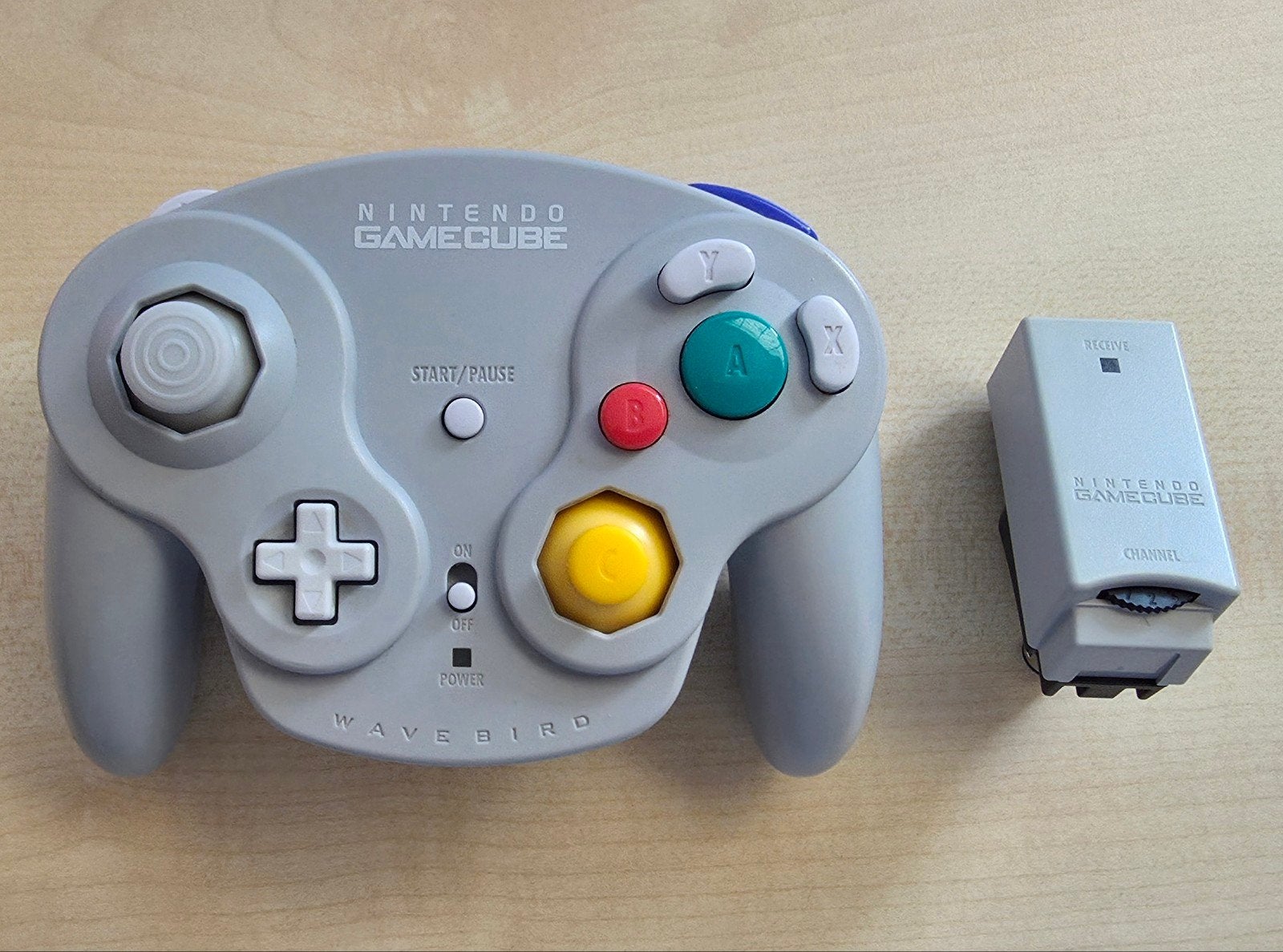 Nintendo GameCube Wavebird Controller met ontvanger Getest!, Ophalen of Verzenden, Gebruikt