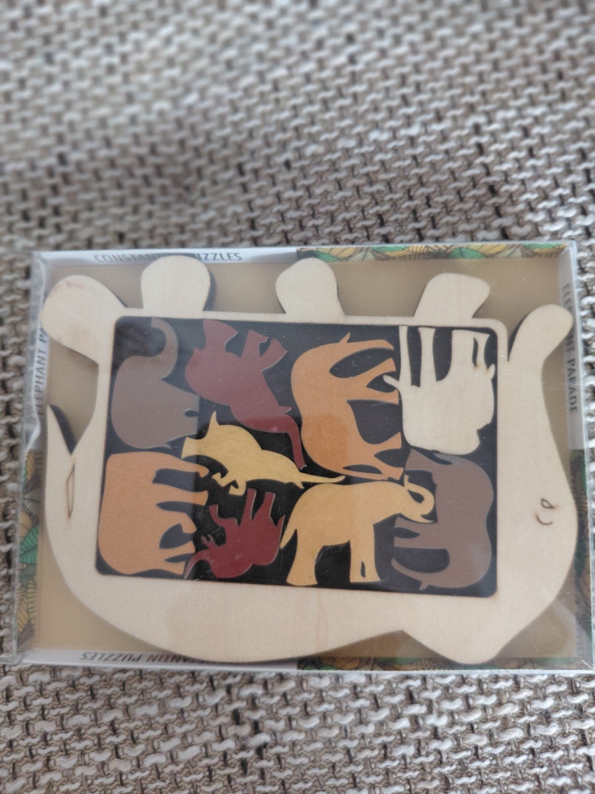 Constantin Puzzles Elephant Parade Houten Puzzel, Kinderen en Baby's, Speelgoed | Kinderpuzzels, 10 tot 50 stukjes, Nieuw, Ophalen of Verzenden