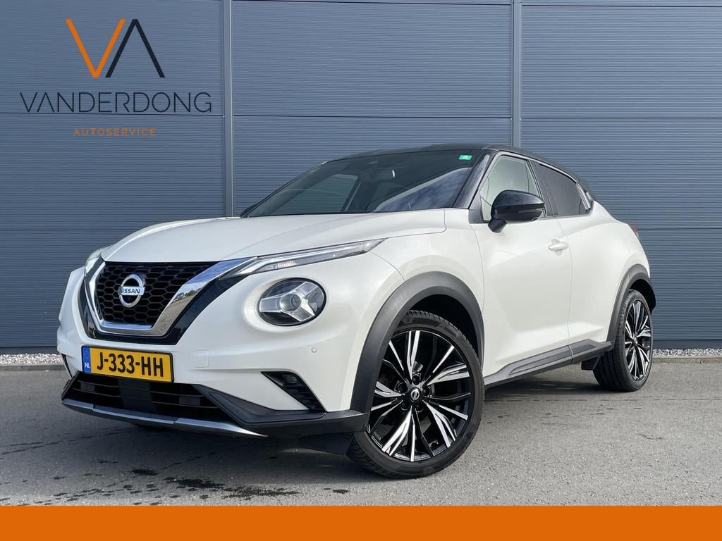 Nissan Juke 1.0 DIG-T N-Design | Automaat | Luxe uitvoering, Auto's, Nissan, Wit, Bedrijf, 3 cilinders, 638 kg