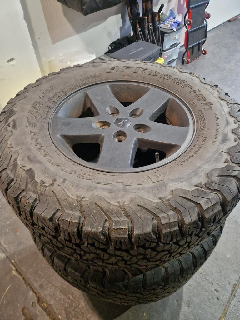 Originele 17 inch velgen met banden voor Jeep Wrangler, Ophalen, 17 inch, All Season