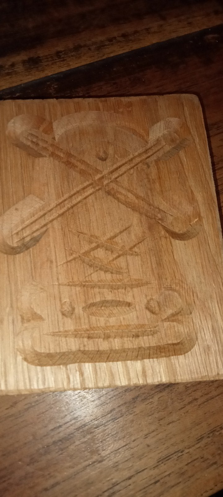 Nieuw Speculaas Plankje - Origineel Handgestoken, Ophalen of Verzenden, Nieuw, Bruin, Hout