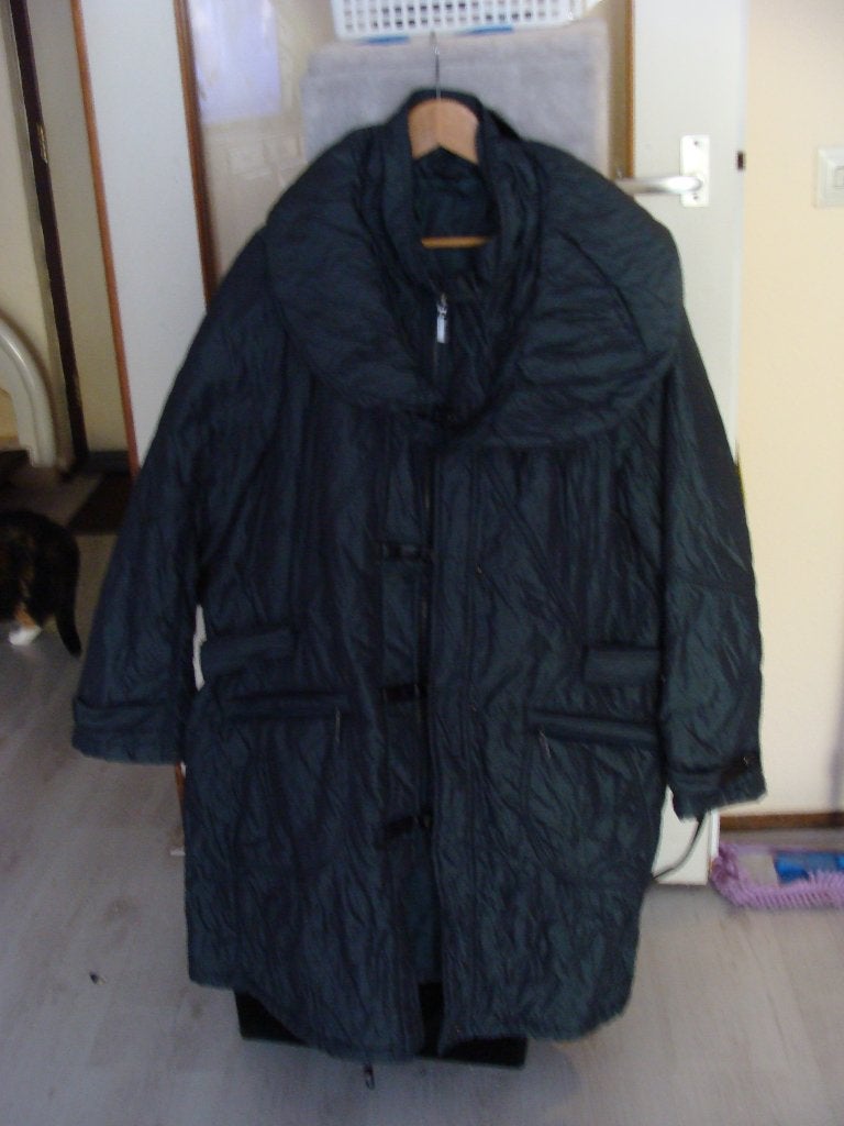 Te koop grijze warme kreukel winterjas maat 48 merk M&S, Maat 46/48 (XL) of groter, Nieuw, Ophalen of Verzenden, Grijs