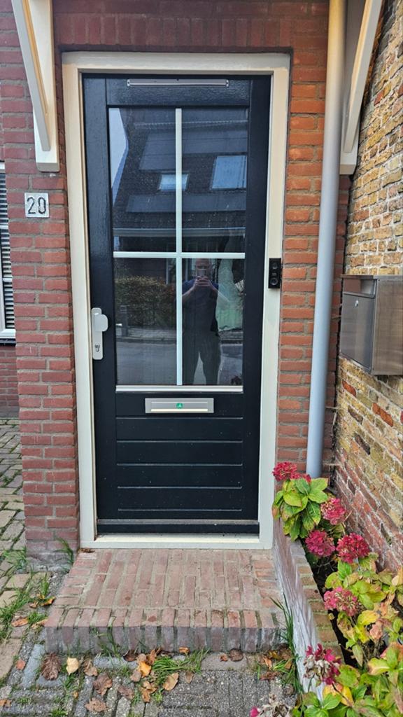 Buitendeur, Doe-het-zelf en Verbouw, Ophalen, Gebruikt, Buitendeur, 200 tot 215 cm