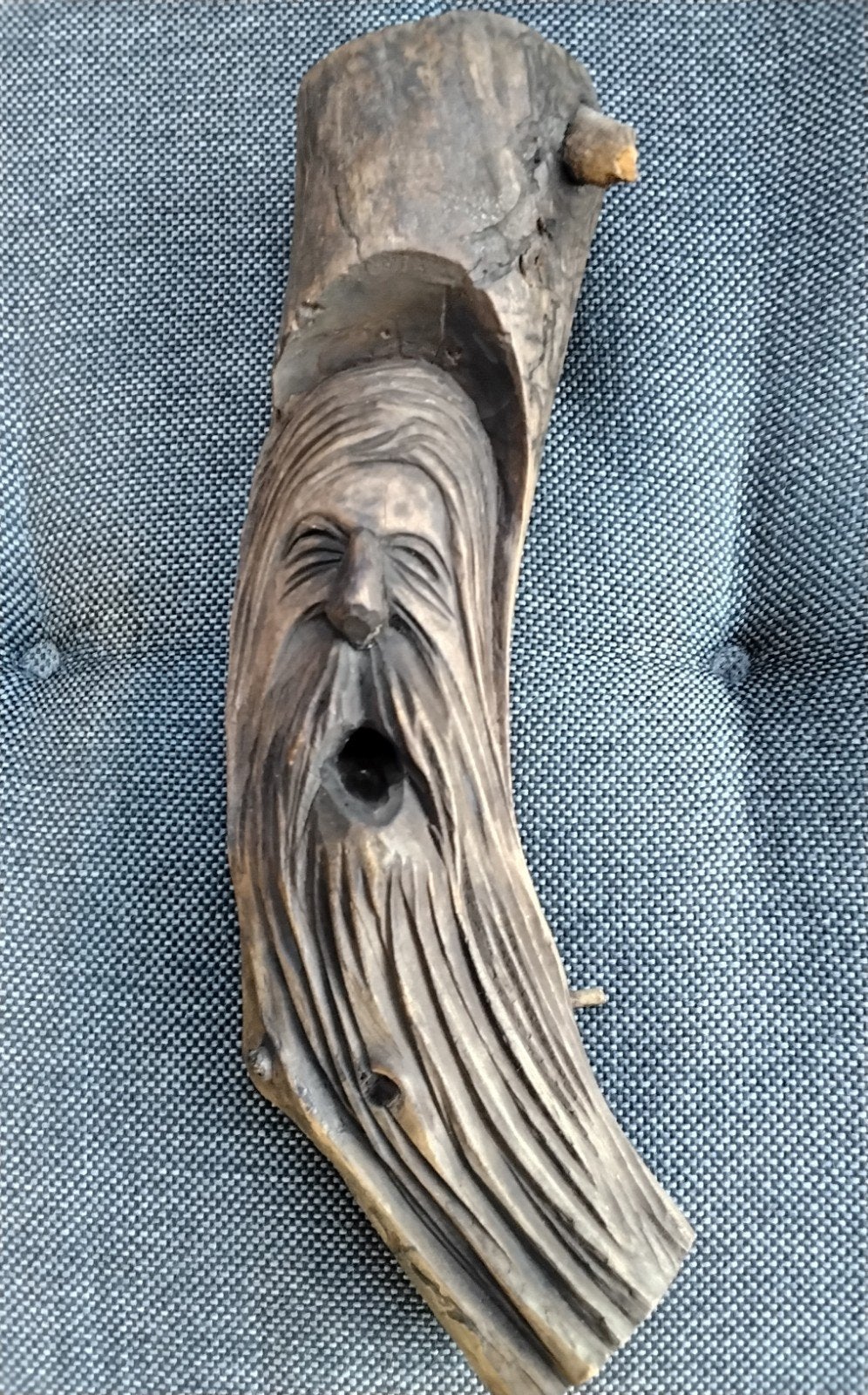 Handgesneden houten sculptuur - 28 cm, Antiek en Kunst, Kunst | Beelden en Houtsnijwerken, Ophalen