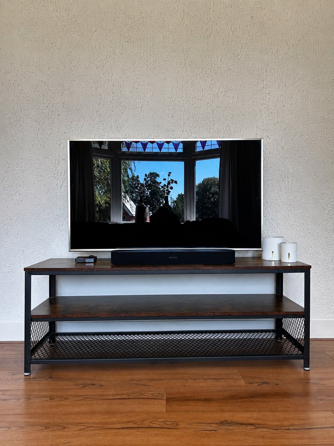 Tv meubel, Huis en Inrichting, Kasten | Televisiemeubels, Ophalen, 100 tot 150 cm, Zo goed als nieuw, Minder dan 100 cm