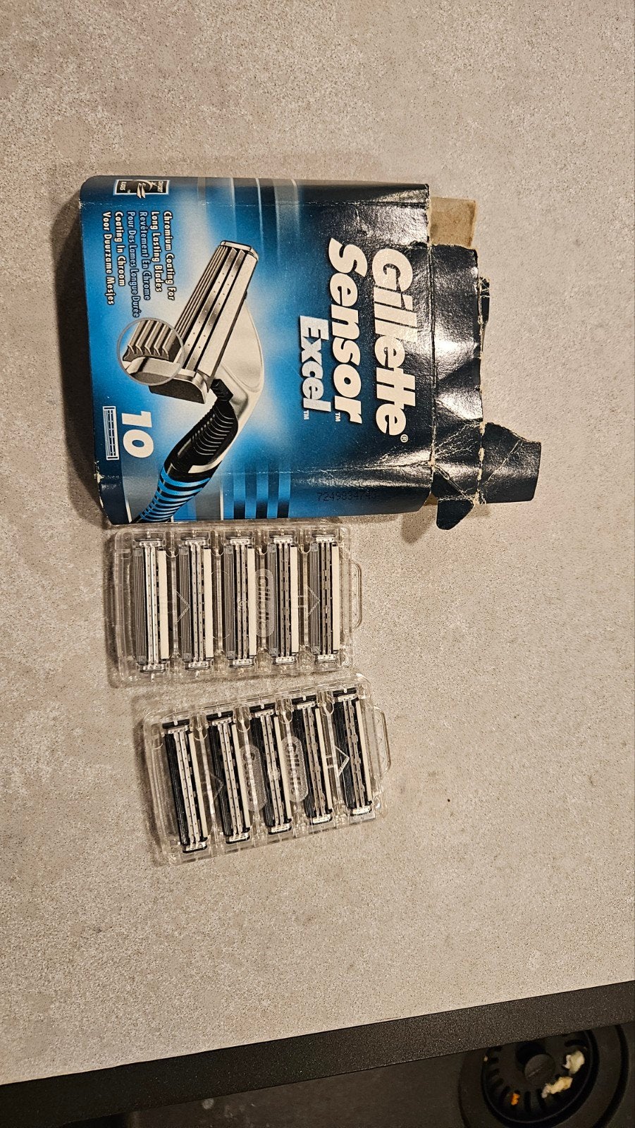 10 Nieuwe Gillette Sensor Excel Scheermesjes, Ophalen of Verzenden, Nieuw, Overige typen